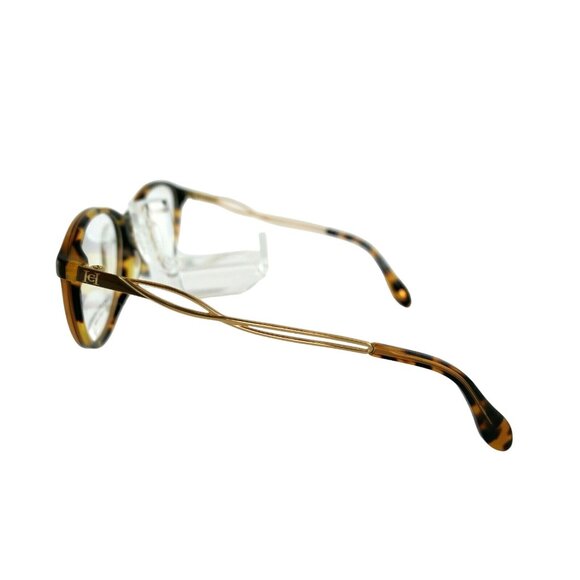 CAROLINA HERRERA VHN 590M  (QADR) TORTOISE 51-17-140 TITANIUM Eyeglasses Frames main image 4